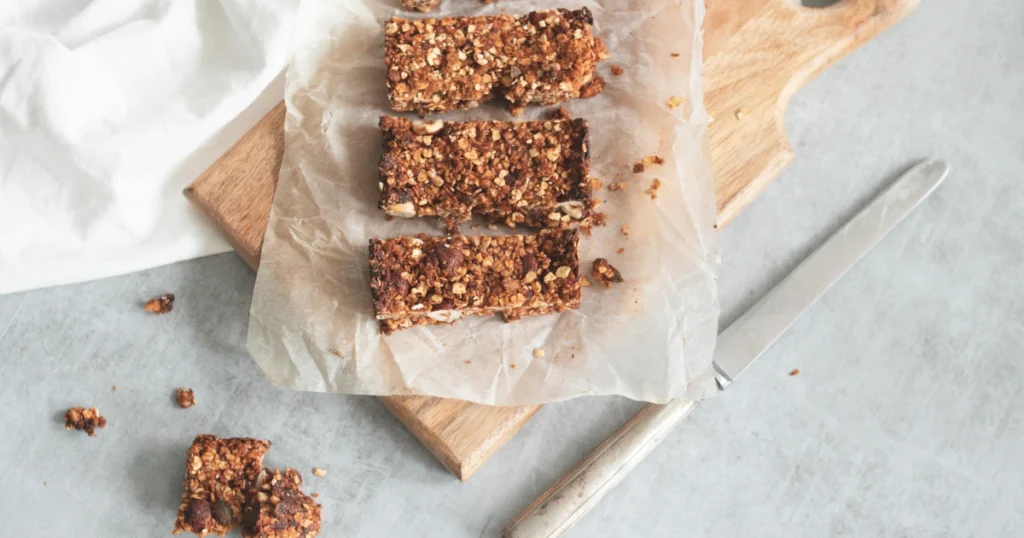 A protein bar, a convenient and nutritious high-protein snack perfect for on-the-go